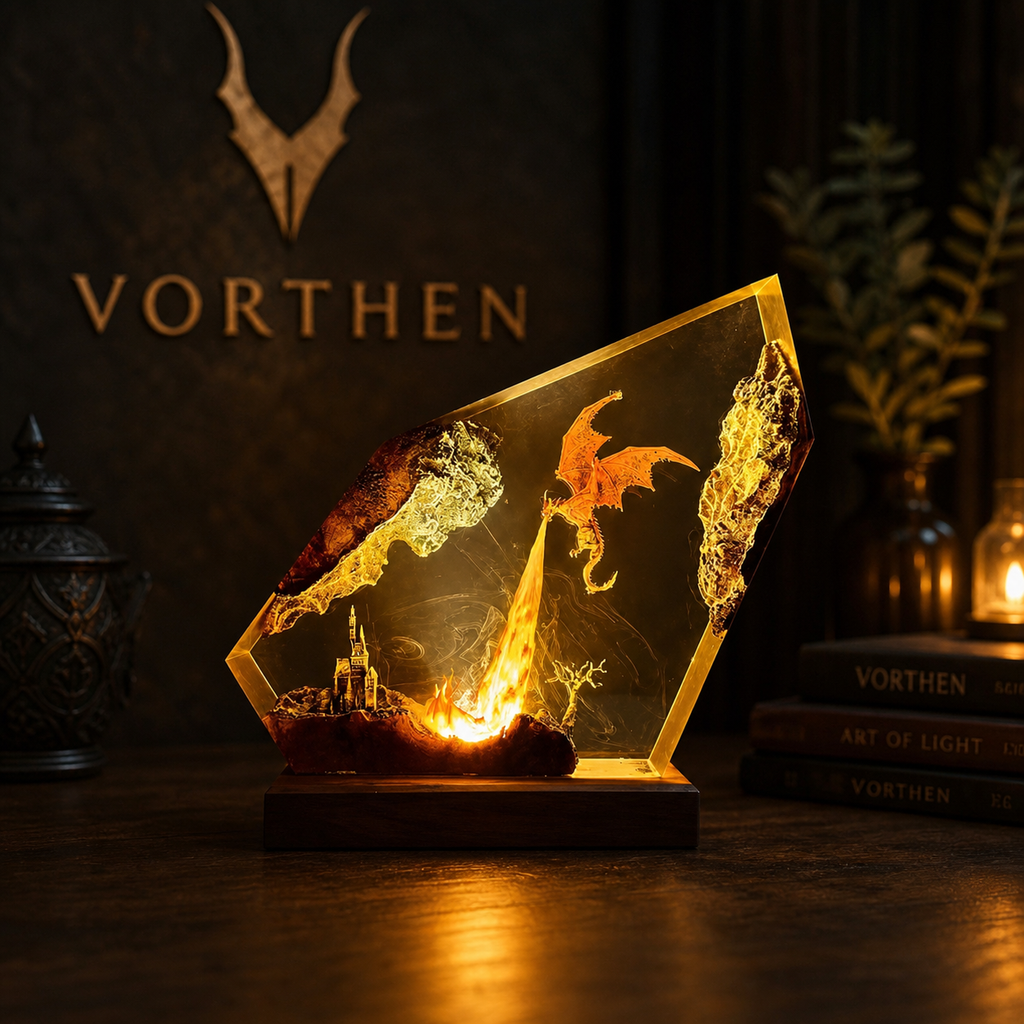 Vorthen Handmade Dragonbound Lamp™
